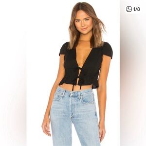 Superdown Black Women's Top